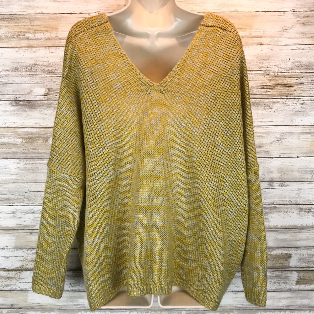 Cecico oversized v neck front/back sweater sz S - Picture 4 of 6